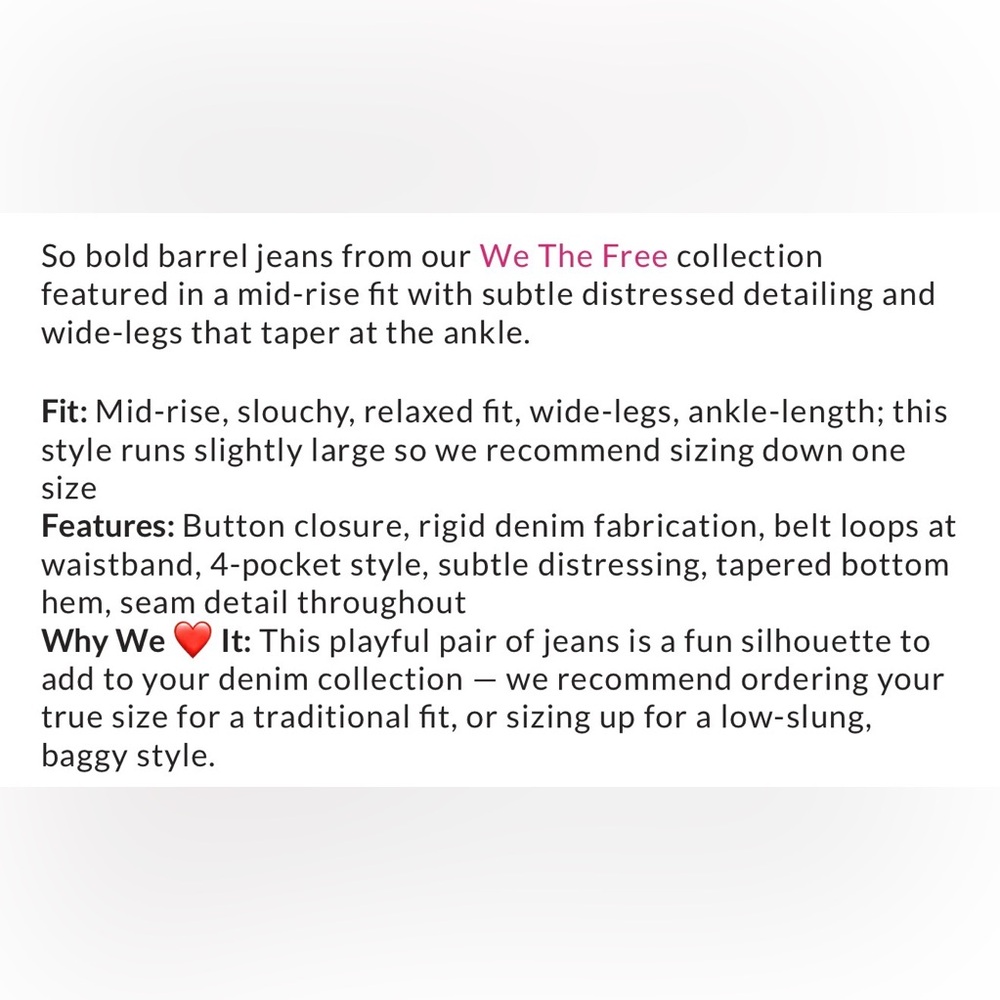 Free People Good Luck Barrel Jeans - Picture 4 of 12